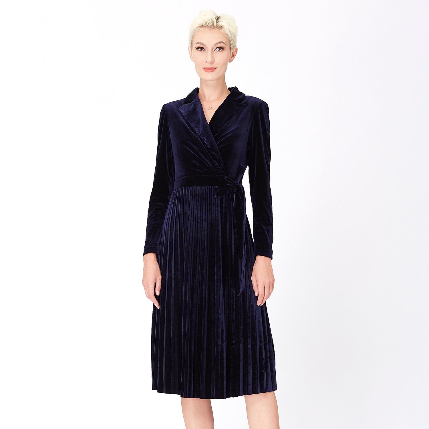 Robe effet portefeuille velours