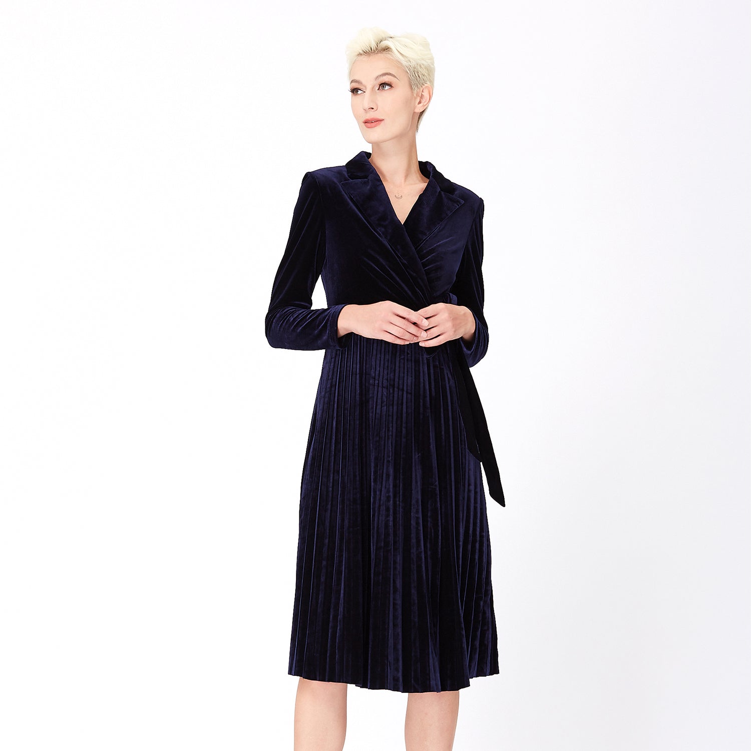 Robe effet portefeuille velours