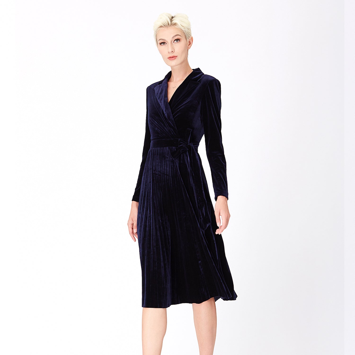 Robe effet portefeuille velours