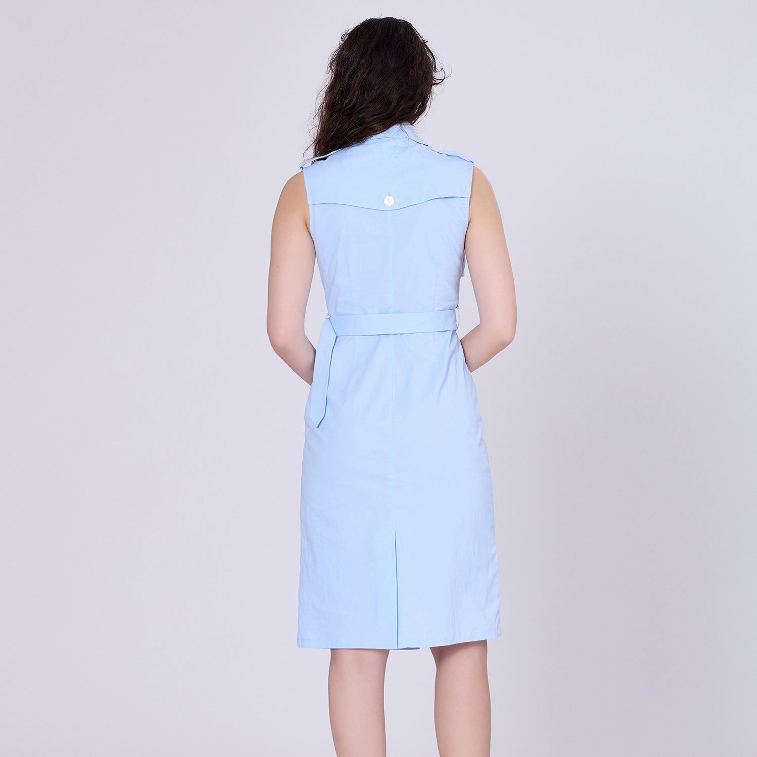 Robe tailleur à double boutonnage