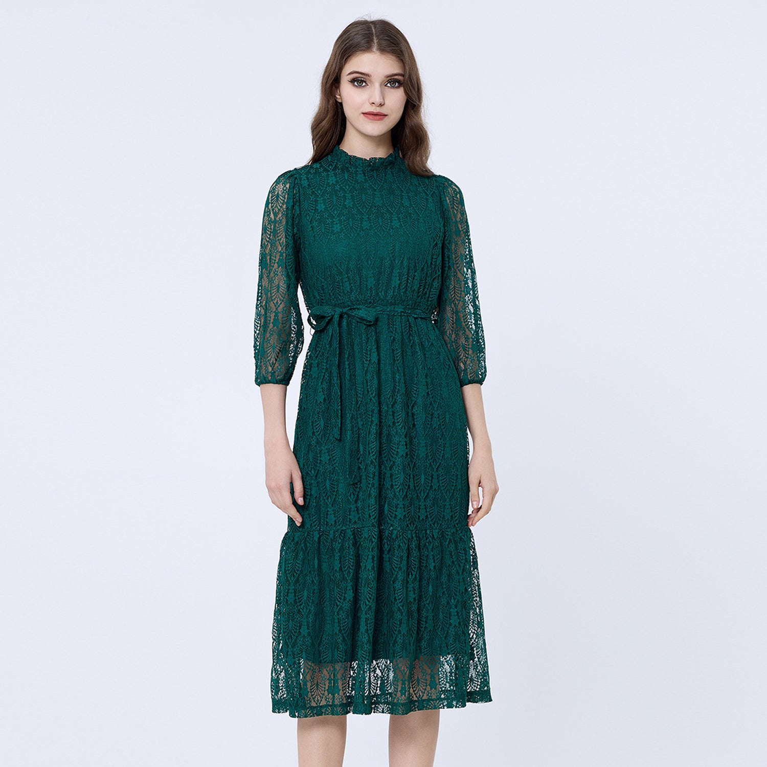 Robe patineuse dentelle