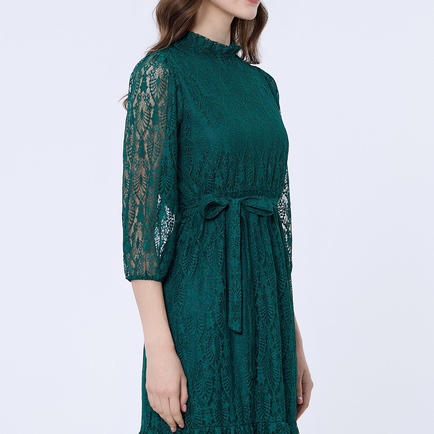 Robe patineuse dentelle