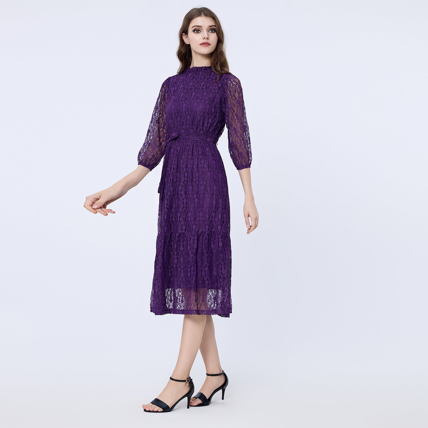 Robe patineuse dentelle