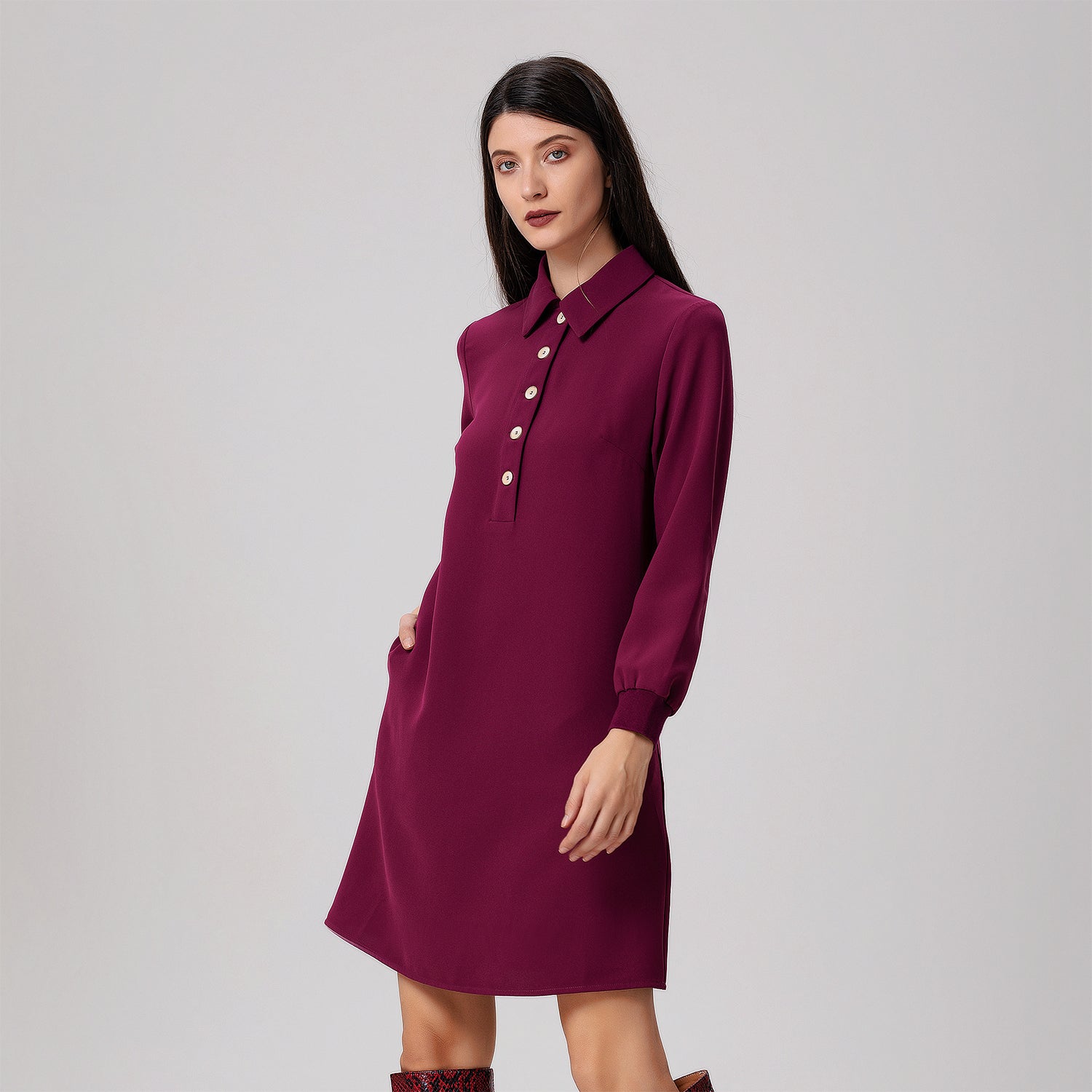 Robe-polo trapèze