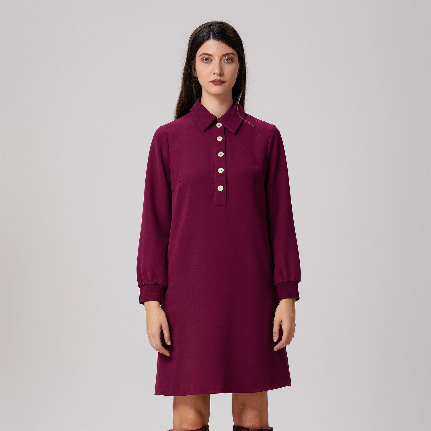 Robe-polo trapèze