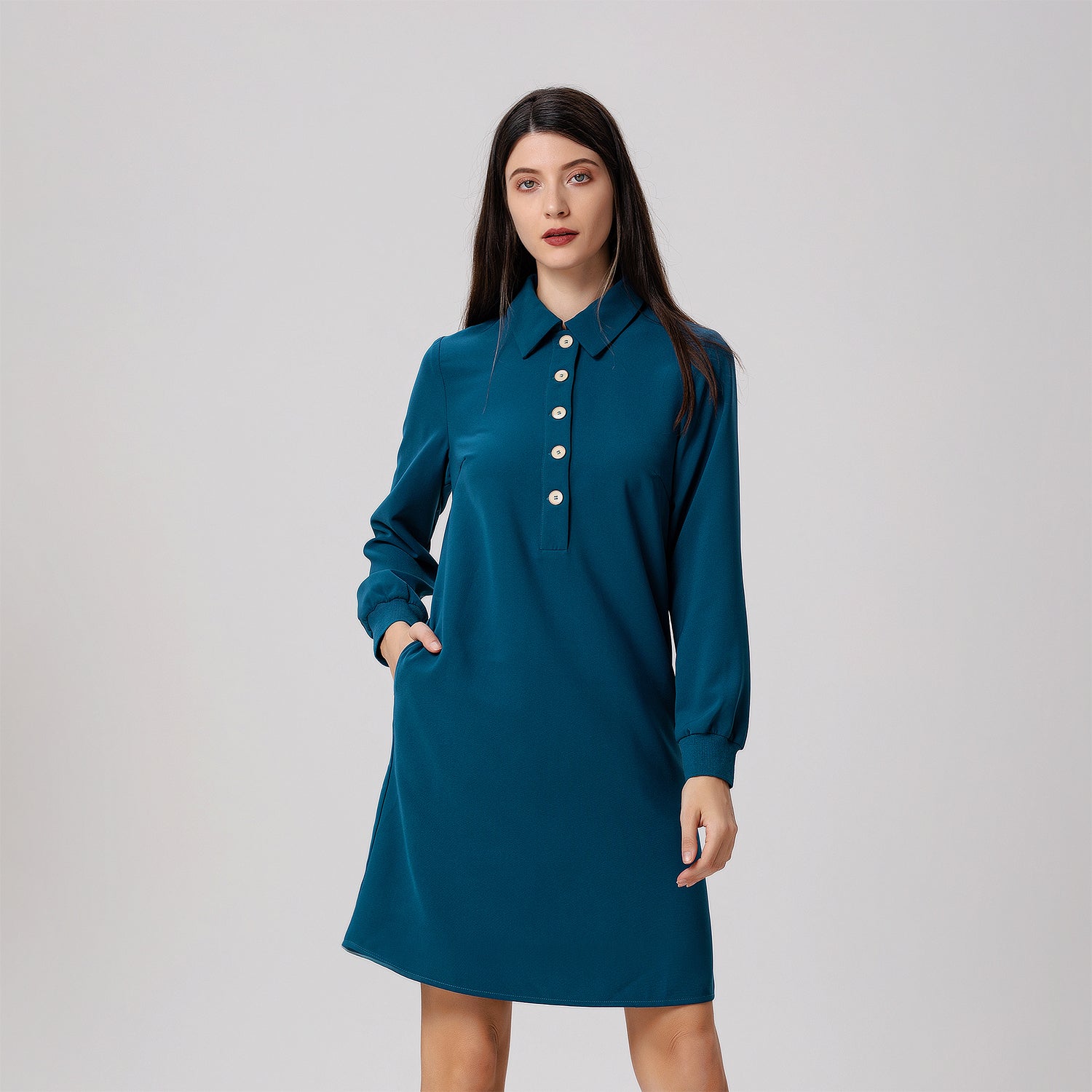 Robe-polo trapèze