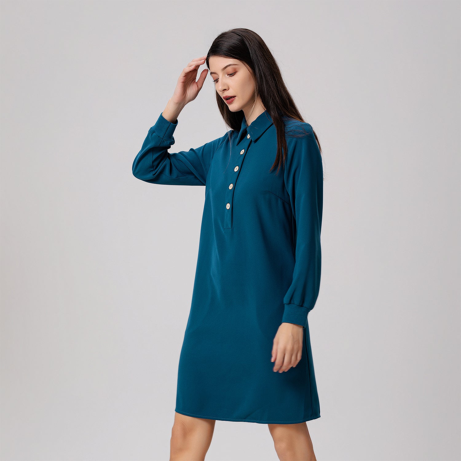 Robe-polo trapèze