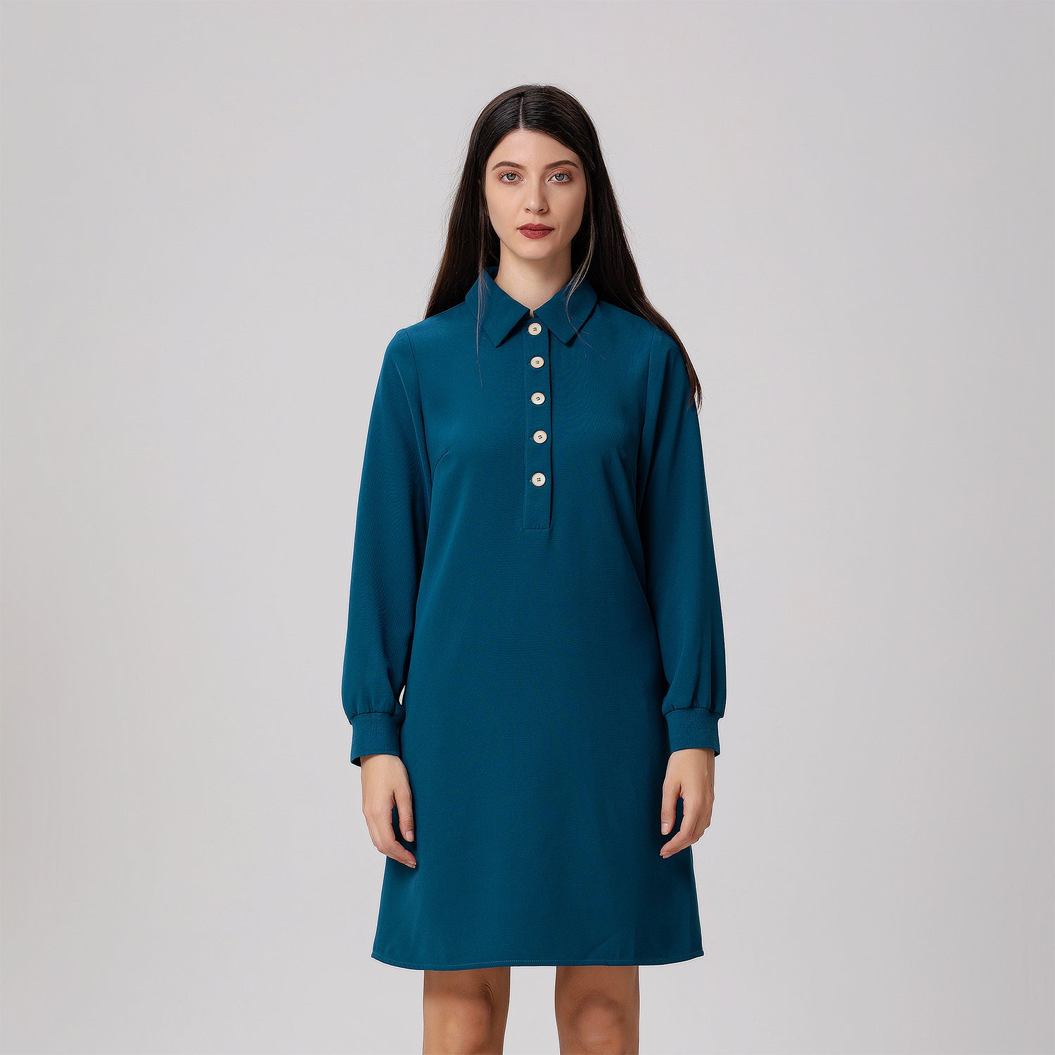 Robe-polo trapèze