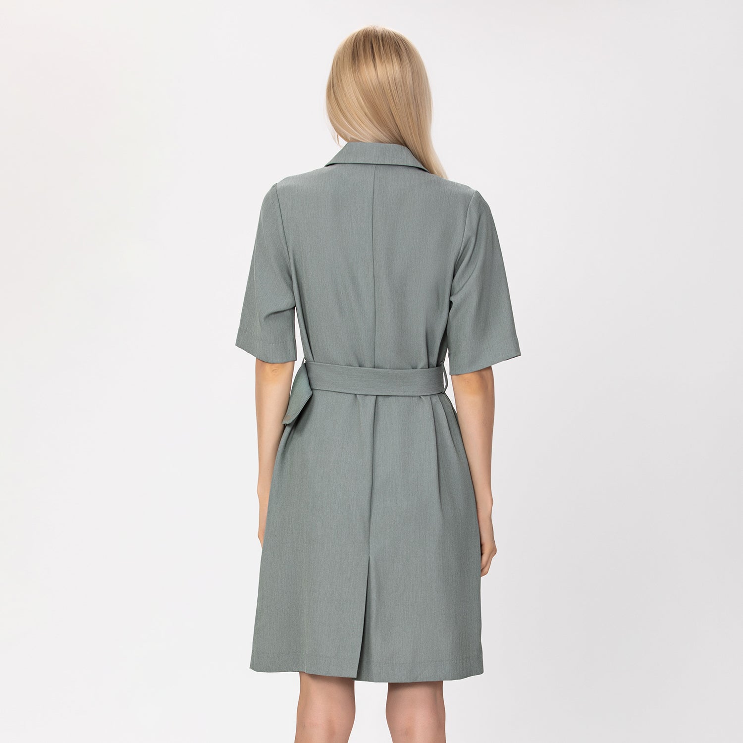 Robe portefeuille tailleur avec ceinture