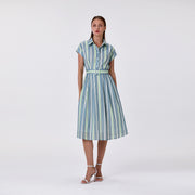 Robe chemise rayée avec ceinture - Smart & Joy