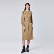 Robe tunique à manches bouffantes
