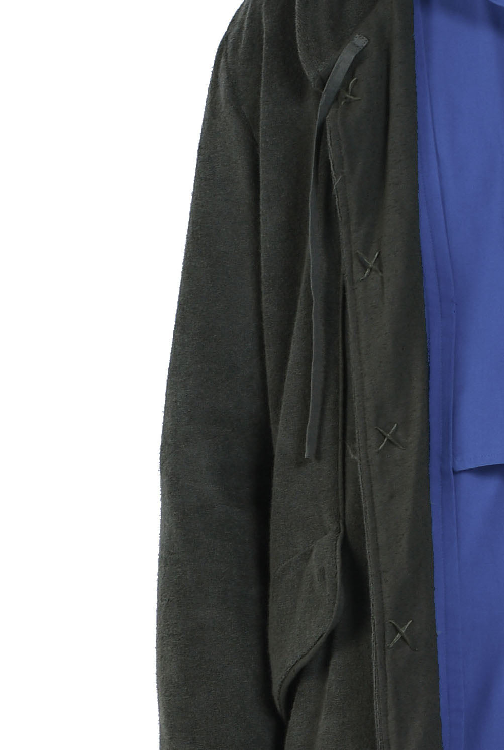 Veste en coton avec capuche doublée imprimée