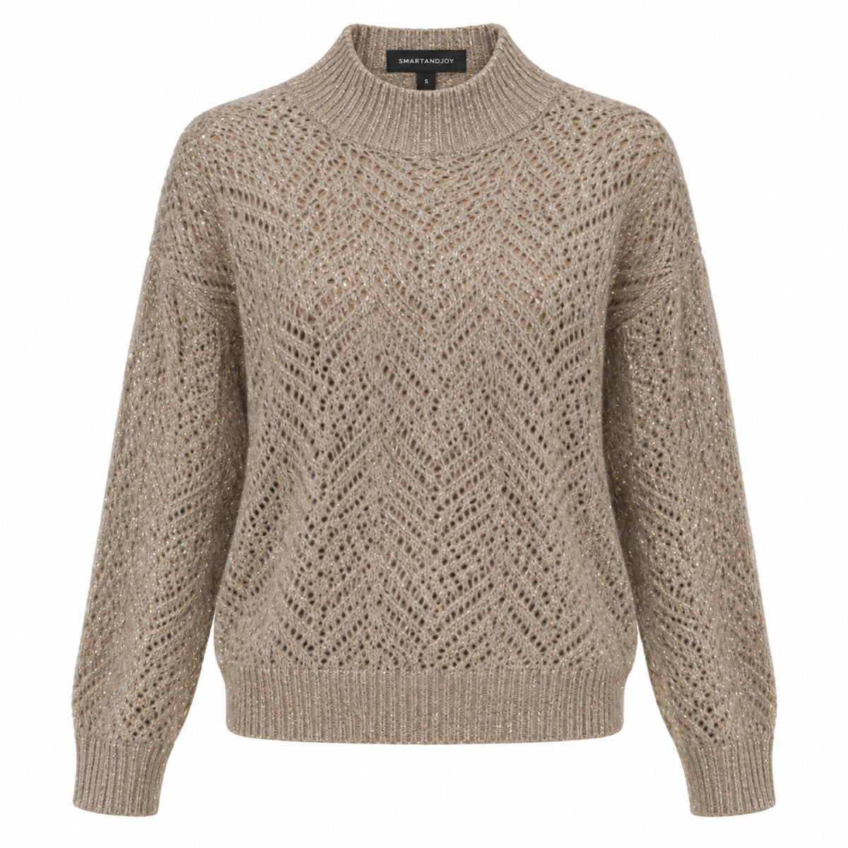 Pull en mélange de laine à col montant
